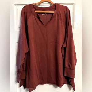 Dark Rust-colored sweatshirt, size 3x